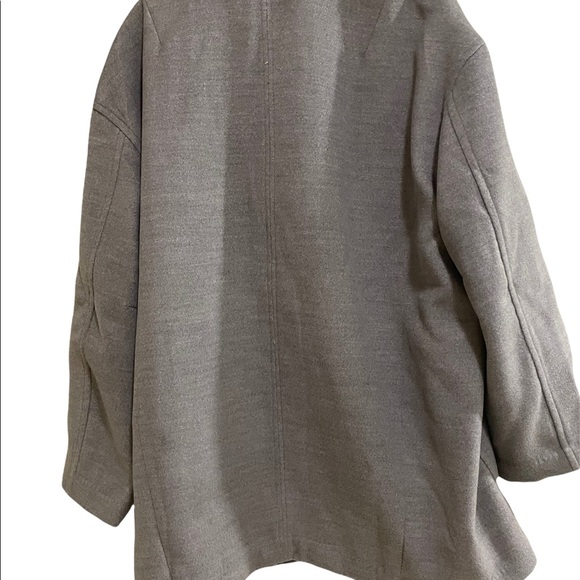 Free People Hannah Slouchy Double Breasted Coat in Gray (washed black) SZ M - Picture 2 of 9